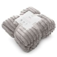 Koc mikroflano SOFT 200x220 beżowy 300gsm