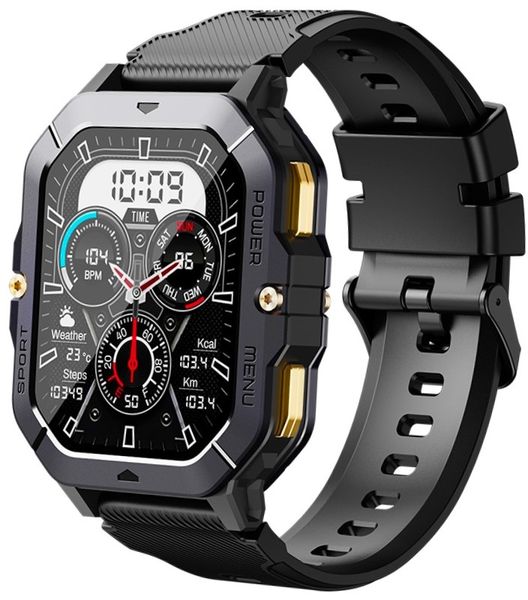 smartwatch męski rubicon rncf23-1 black zdjęcie 1