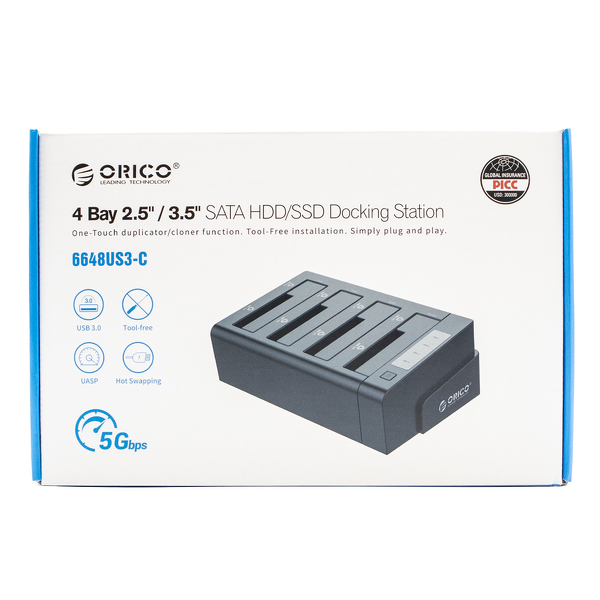 Orico Stacja klonująca 4*SATA 3,5" USB 5Gbps zdjęcie 6