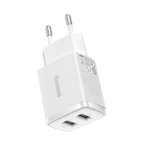 mała ładowarka sieciowa compact 2x usb 10.5w biały na Arena.pl