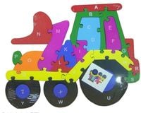 puzzle drewniane koparka    ok.24 cm.   (p642p1)
