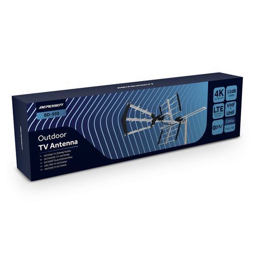 Antena zewnętrzna kierunkowa TV ultra HD 4K Berdsen BD-950 na Arena.pl
