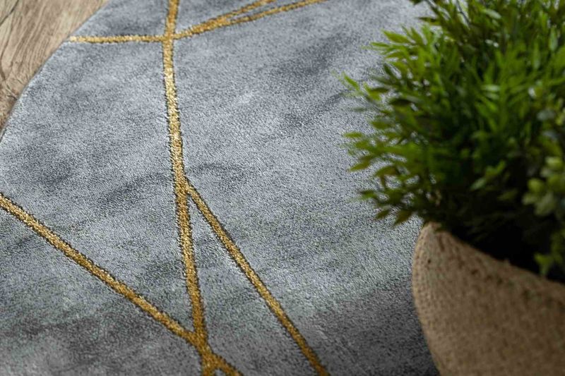 RUG/LU/ESTEMA/MARBLE2/GREY+GOLD/R160 zdjęcie 3
