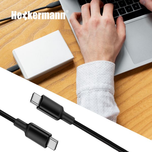 Kabel Usb C-C 3A Heckermann 610Cc zdjęcie 7