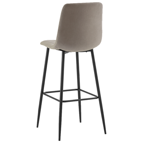 Hoker tapicerowany Nova2 H111 krzesło barowe taupe loft na Arena.pl