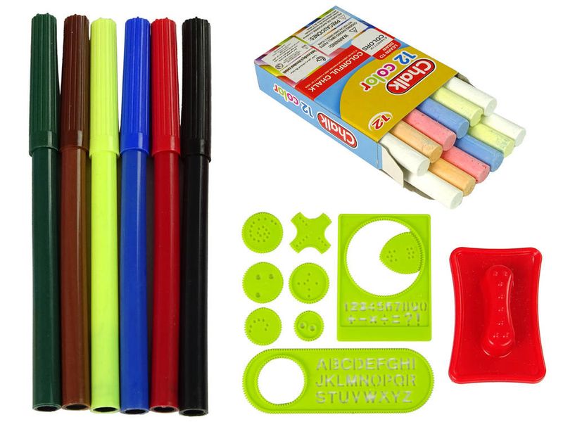 Tablica Składana w Walizkę Dwustronna 2w1 Na Kredę zdjęcie 2