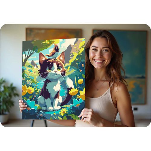 Obraz do malowania po numerach 40x50 cm Massido Kotek na Arena.pl