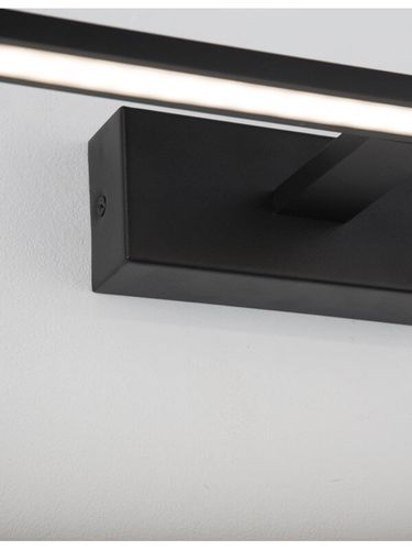 Ścienna lampa ledowa Ipiales nad umywalkę 12W czarna na Arena.pl