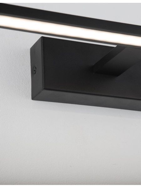 Ścienna lampa ledowa Ipiales nad umywalkę 12W czarna zdjęcie 2