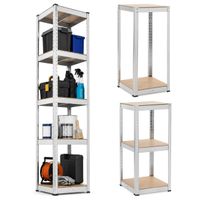 Regał magazynowy 180x40x40 cm 5-poziomowy do garażu, przechowywania 500 kg