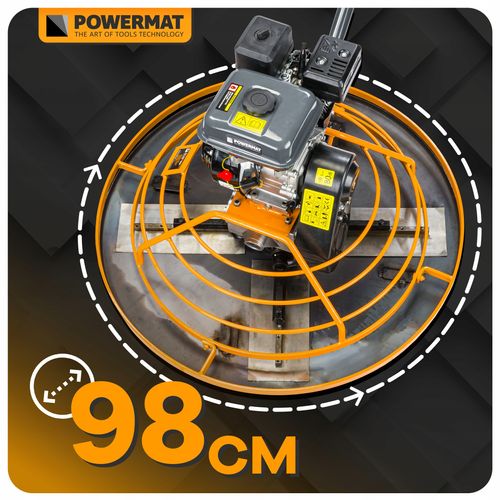 Zacieraczka spalinowa do betonu 100cm 7km + talerz do zacierania Powermat na Arena.pl