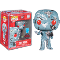 funko pop! art series wwe the rock 44 se case