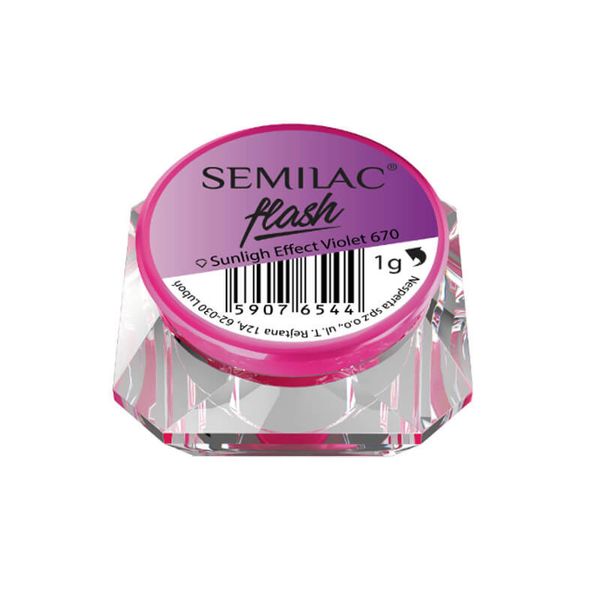 Semilac Flash Sunlight Effect Violet 670 zdjęcie 1