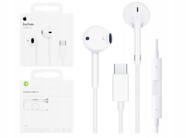 Oryginalne Apple EarPods USB-C Słuchawki Typ-C do iPhone 15 iPad MacBook zdjęcie 1