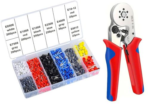 ZACISKARKA DO KABLI SZEŚCIOKĄTNA PRASKA TULEJEK KONEKTORÓW ZESTAW 1200 na Arena.pl