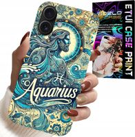 ETUI DO IPHONE 16 - ZNAK ZODIAKU, WODNIK, ASTRONOMIA PLECKI