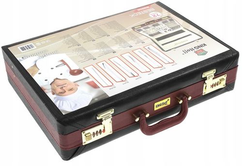 ZESTAW SZTUĆCE KOMPLET WALIZKA POŁYSK 72 KINGHOFF na Arena.pl