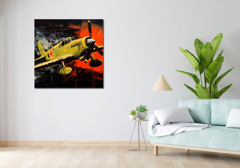 Obraz 90x90cm Barwny Przelot zdjęcie 2