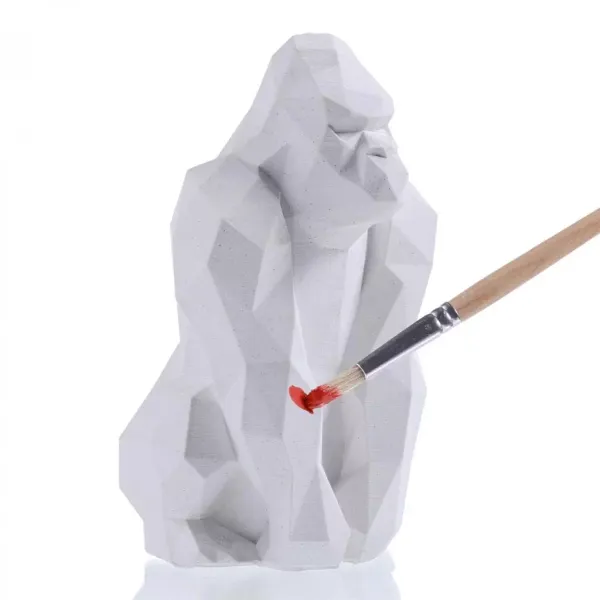 Figurka do pomalowania - Gorilla Low Poly zdjęcie 1