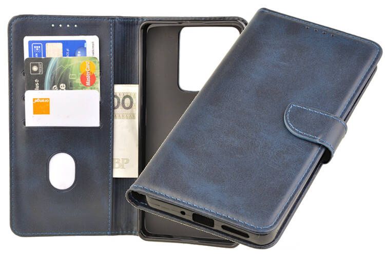 Etui portfel Wallet do Xiaomi Redmi Note 13 5G granatowy zdjęcie 1