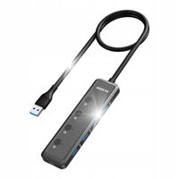 2 x Mokin Adapter Hub Przejściówka 5W1 Usb 3.0 Do 4X Usb Typu A 1X Usb- C D