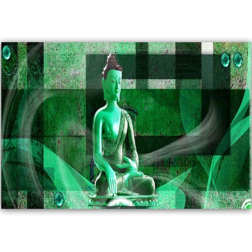 Obraz na płótnie - Canvas, Budda na geometrycznym tle 2 120x80 na Arena.pl