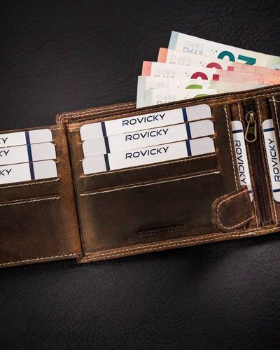 duży portfel męski ze skóry naturalnej zapinany na zatrzask - always wild na Arena.pl