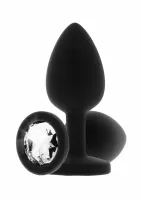 toyjoy diamond booty jewel small silikonowy z kryształem 7 cm