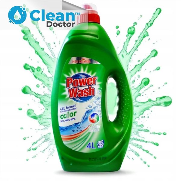 Żel do Prania Niemiecki POWER WASH Color 4L zdjęcie 3