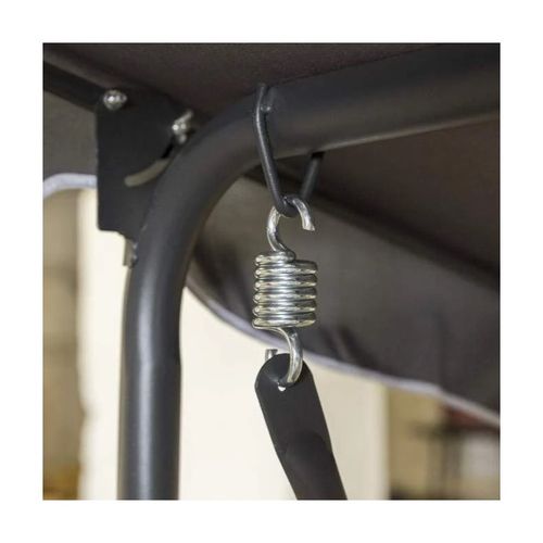 huśtawka ogrodowa 3-osobowa z baldachimem i 2 poduszkami, beżowa ho01k na Arena.pl