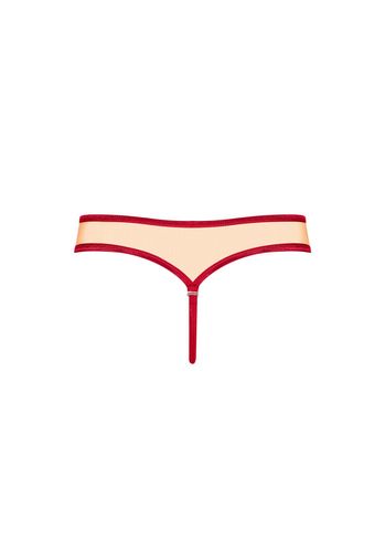 stringi rubinesa obsessive czerwone z kokardką l/xl na Arena.pl
