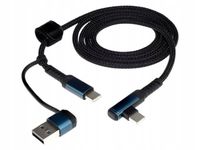 Kabel do ładowania i synchronizacji 100 cm, USB / C > USB-C 90°, max 60W
