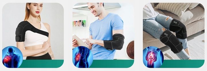 MASAŻER STABILIZATOR KOLANA ŁOKCIA BARKU GRZEJĄCY, Grafen zdjęcie 2