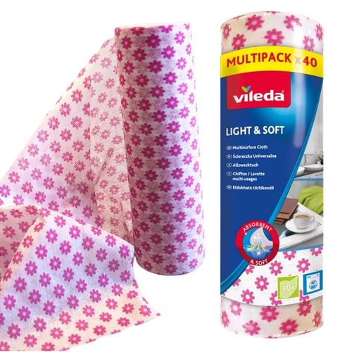Ściereczka Vileda uniwersalna Light&Soft rolka 40 na Arena.pl