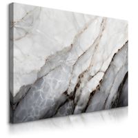 Obraz Do Salonu Szary Marmur Styl Glamour Abstrakcja Kamień 90cm x 60cm