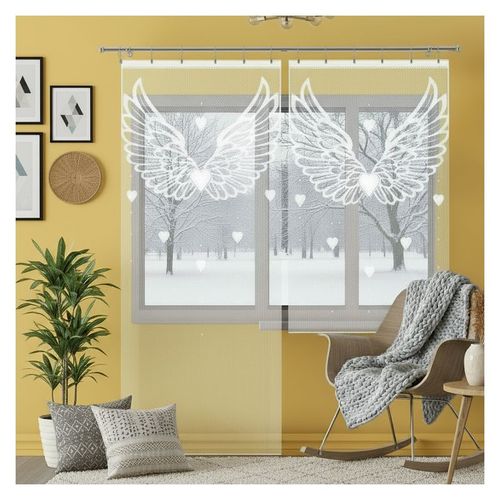 Komplet firan Skrzydlate Serce wysokość 250 cm DomoweTekstylia | WN6SS2 55K na Arena.pl