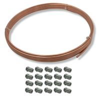 Rurka miedziana na przewody hamulcowe krążek 10mb + 20szt końcówek M10x1