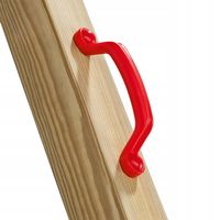 Zestaw uchwytów rączek plastikowych na plac zabaw - czerwone