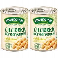 Kwidzyn Cieciorka konserwowa puszka 400g x 2 sztuk