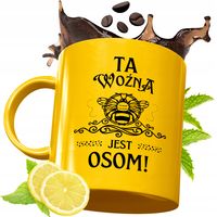 Złoty Kubek Premium Dla Woźnej Prezent Z Nadrukiem Ze Zdjęciem