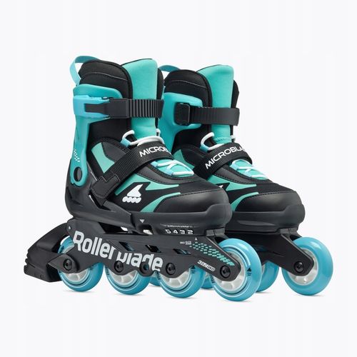 Rolki dziecięce Rollerblade Microblade Jr black/light blue 36.5-40.5 EU na Arena.pl