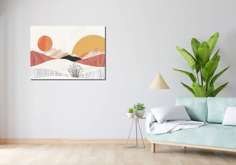 Obraz 100x70cm Roztańczone Słońce zdjęcie 2