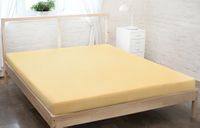 Prześcieradło frotte z gumką 90x200 żółty GRUBE