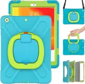 Etui do Samsung Galaxy Tab A 8.0 z Paskiem na Ramię Niebieskie