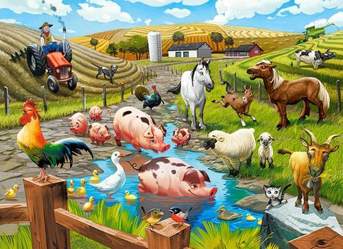 Puzzle 70 life on the farm na Arena.pl