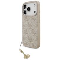 Etui Guess 4G Charms Collection MagSafe do iPhone 17 Pro różowy