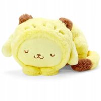 Maskotka pluszak Pompompurin przebrana za leżącego kotka 35cm