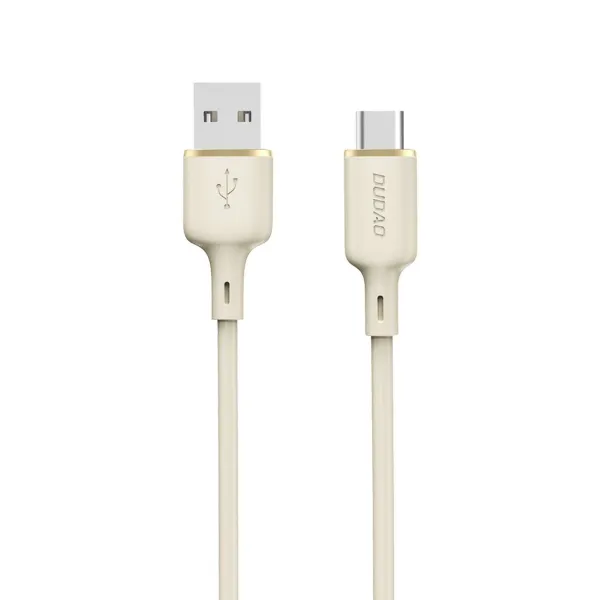 Kabel Dudao L7SC USB-A - USB-C 5A 1m - beżowy zdjęcie 1