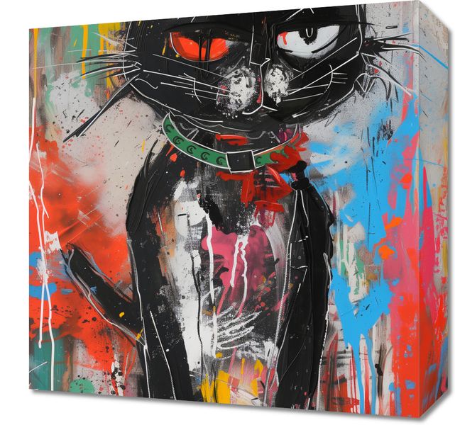 Obraz 40x40cm Gburowaty Kiciak zdjęcie 1