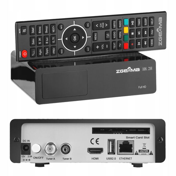 Zgemma H8.2H dekoder DVB-T2 HEVC Enigma2 CCCAM zdjęcie 1